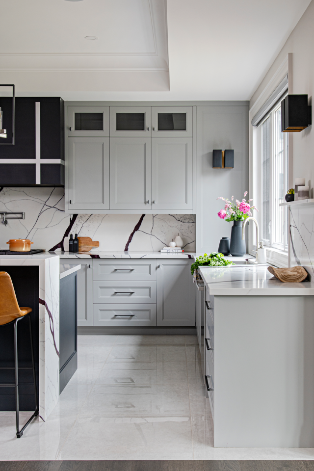 Monochromatic kitchen